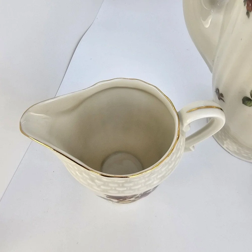 Epiag Czechoslovakia COFFEE TEA POT With Cream and Sugar Bowl China‎